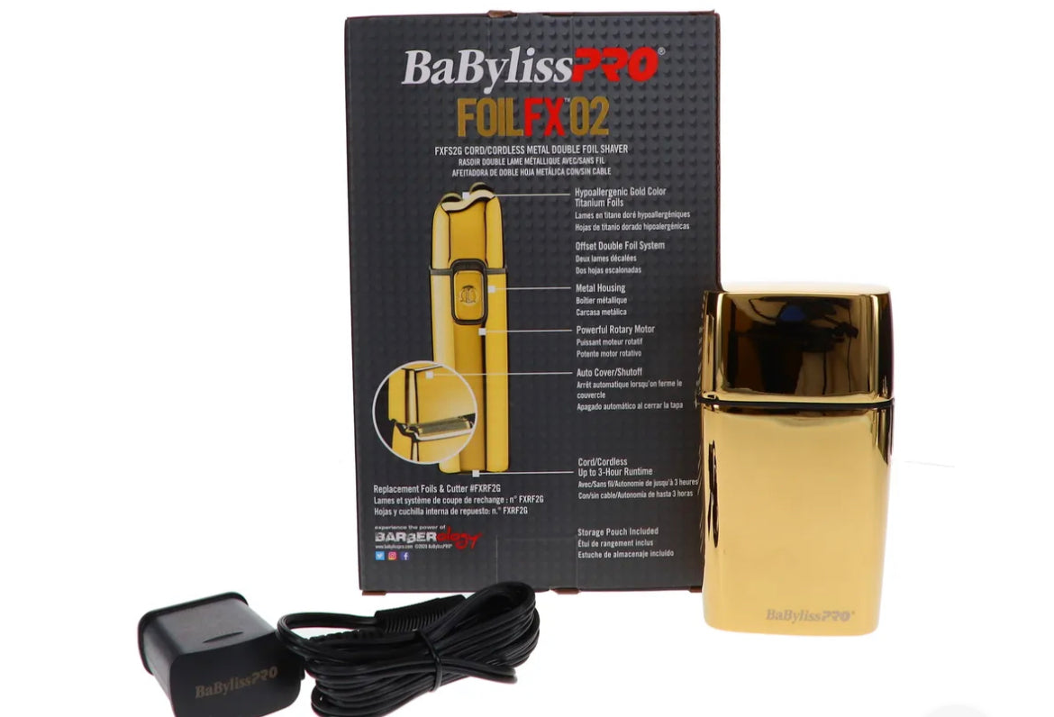 新品並行！BaBylissPRO FOILFX02 Cordless Gold Metal Double Foil